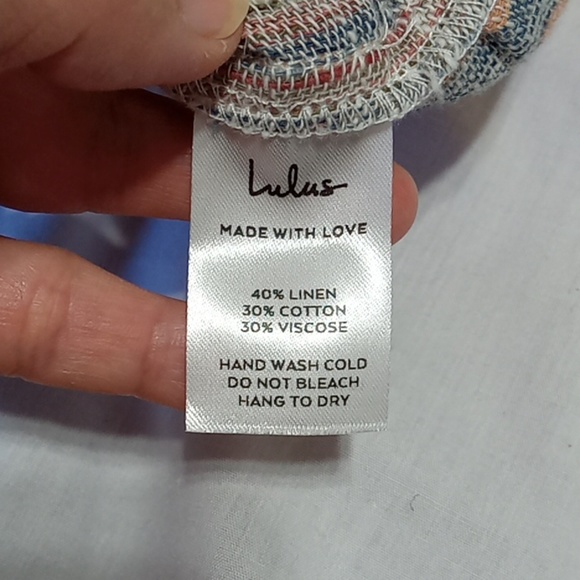 Lulu's Dress Women MEDIUM New Summer Vacation Party Short Multicolor - Picture 5 of 7